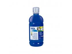 Milan Botella de Pintura para Dedos - 500ml - Facil Aplicacion - Mezclable - Color Azul