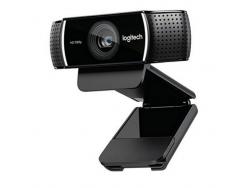 Logitech C922 Pro Stream Webcam Full HD 1080p USB - Microfonos Integrados - Tripode de Mesa - Cable de 1.50m - Color Negro