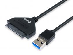 Equip Adaptador USB 3.2 a SATA - Tasa de Transferencia 5 Gbit/s - Soporta HDD SATA 1/2/3 de 2.5 