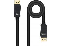 Nanocable Cable DisplayPort 1.4 Macho a DisplayPort 1.4 Macho 3m - Certificado VESA - Color Negro