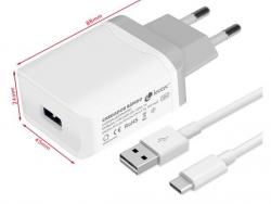Leotec Cargador de Carga Rapida USB-A/USB-C 18W