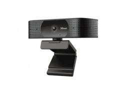 Trust TW350 Webcam UltraHD 4K USB 2.0 - 2 Microfonos Incorporados - Enfoque Automatico - Campo de Vision 74º - Tapa de Privacidad