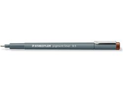Staedtler Pigment Liner 308 Rotulador Calibrado - Trazo 0.5mm - Secado Rapido - Color Marron