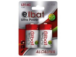 Elbat Pack de 2 Pilas Alcalinas LR14C