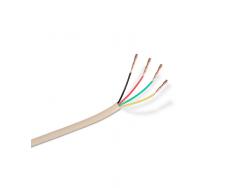 Aisens Cable de Telefono 4C - 100m - Color Beige