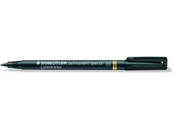 Staedtler Lumocolor Permanent Special 319 Rotulador Permanente - Punta de 1mm Aprox - Secado Rapido - Resistente a la Luminosidad - Color Negro