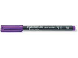 Staedtler Lumocolor 317 Rotulador Permanente - Punta Media Redonda - Trazo 1mm Aprox - Capuchon con Clip - Secado Rapido - Color Violeta