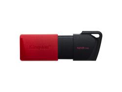 Kingston DataTraveler Exodia M Memoria USB 128GB - USB 3.2 Gen 1 - Capuchon Movil - Enganche para Llavero - Color Negro/Rojo(Pendrive)