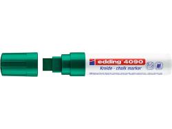 Edding 4090 Rotulador de Tiza Liquida - Punta Biselada - Trazo entre 4 y 15mm - Olor Neutro - Color Verde