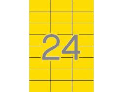 Apli Etiquetas Amarillas Permanentes 70.0 x 37.0mm 20 Hojas