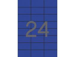 Apli Etiquetas Azules Permanentes 70.0 x 37.0mm 20 Hojas