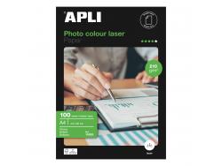 Apli Papel Fotografico Colour Laser A4 210g 100 Hojas