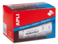 Apli Rollo Etiquetas PVP Blancas Removibles 12.0 x 18.0mm