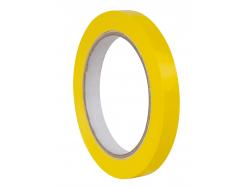 Apli Cinta Adhesiva Amarilla 12mm x 66m - Resistente al Agua y a la Intemperie - Facil de Cortar y Manipular - Ideal para Etiquetar y Marcar - Amarillo