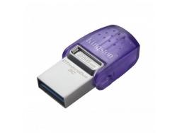 Kingston DataTraveler microDuo 3C Memoria USB-A + USB-C 256GB 3.2 Gen 1 - Velocidad de Lectura 200 MB/s - Tapon Protector (Pendrive)