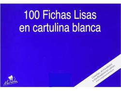 Mariola Pack de 100 Fichas Lisas Nº5 para Fichero - Medidas 215x160mm - Color Blanco