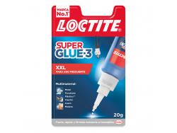 Loctite Superglue-3 XXL 20gr - Adhesivo Universal Instantaneo - Transparente y Secado Rapido - Resistente al Agua y Temperaturas Extremas