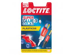 Loctite Superglue-3 Plasticos Dificiles Pegamento 2gr + Activador 4ml - Pegamento Transparente y Liquido - Formulado para Plasticos Dificiles - Facil de Extender - Incluye Activador en Formato de Rotulador