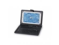 3GO CSGT27 Funda para Tablet con Teclado USB Negra