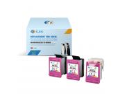 G&G Hp 304Xl Color Pack De 3 Cartuchos De Tinta Remanufacturados - Eco Saver - Muestra Nivel De Tinta - Reemplaza N9K07Ae/N9K05Ae