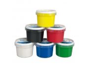 Milan Pack De 6 Botes De Pintura Para Dedos - 100Ml - Facil Aplicacion - Mezclable - Colores Surtidos