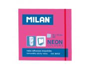 Milan Bloc De 100 Notas Adhesivas - Removibles - 76Mm X 76Mm - Color Rosa Neon