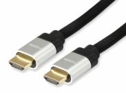 Equip Cable Hdmi 2.1 Con Ethernet Macho/Macho - Ancho De Banda Hasta 48 Gbps. - Admite Resoluciones De Video De Hasta 8K / 60Hz - Alta Velocidad - Longitud 1 M.