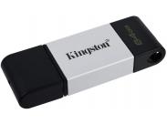 Kingston Datatraveler 80 Memoria Usb Tipo C 64Gb - Usb-C 3.2 Gen 1 - 200 Mb/S En Lectura - Con Tapa - Diseño Metalico (Pendrive)