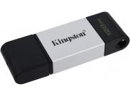 Kingston Datatraveler 80 Memoria Usb Tipo C 128Gb - Usb-C 3.2 Gen 1 - 200 Mb/S En Lectura - Con Tapa - Diseño Metalico (Pendrive)
