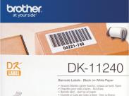 Brother Dk11240 - Etiquetas Originales Precortadas Multiproposito Grandes - 102X51 Mm - 600 Unidades - Texto Negro Sobre Fondo Blanco
