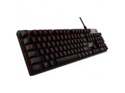 Logitech G413 Teclado Mecanico Gaming Usb - Retroiluminacion En Rojo - Teclas De Acceso Directo - Cable De 1.80M - Color Negro