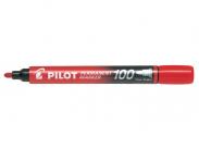 Pilot Rotulador Permanente 100 - Punta Fina De Bala 4,5Mm - Trazo 1Mm - Color Rojo