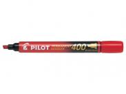 Pilot Rotulador Permanente 400 - Punta Biselada 4,5Mm - Trazo 4Mm - Color Rojo