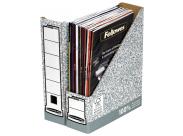 Fellowes Bankers Box Revistero A4 80Mm - Montaje Manual - Carton Reciclado Certificacion Fsc - Color Gris