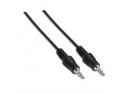 Aisens Cable Audio Estereo - Jack 3.5/M-Jack 3.5/M - 0.3 M - Color Negro