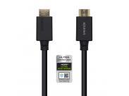 Aisens Cable Hdmi V2.1 Certificado Ultra Alta Velocidad 8K@60Hz 48Gbps - A/M-A/M - 1.0M - Color Negro