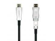Aisens Cable Hdmi V2.0 Aoc (Active Optical Cable) Desmontable Premium Alta Velocidad / Hec 4K@60Hz 4:4:4 18Gbps - A/M-D/A/M - 40M - Color Negro