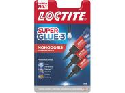 Loctite Pack De 3 Super Glue-3 Mini Trio Original - 1Gr - Triple Resistencia - Adhesivo Transparente - Pegado Y Fuerza Instantanea - 2229418/2229419/2640065