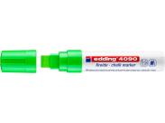 Edding 4090 Rotulador De Tiza Liquida - Punta Biselada - Trazo Entre 4 Y 15Mm - Olor Neutro - Color Verde Claro