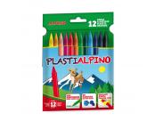 Alpino Pack De 12 Ceras Plastialpino Para Niños - Material Resistente - No Manchan - Colores Brillantes - Colores Surtidos