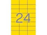 Apli Etiquetas Amarillas Permanentes 70.0 X 37.0Mm 20 Hojas