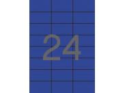 Apli Etiquetas Azules Permanentes 70.0 X 37.0Mm 20 Hojas