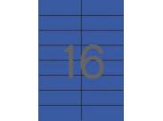 Apli Etiquetas Azules Permanentes 105.0 X 37.0Mm 20 Hojas