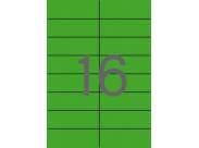 Apli Etiquetas Verdes Permanentes 105.0 X 37.0Mm 20 Hojas
