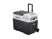 Muvip Nevera Portatil Con Compresor - Capacidad 30 Litros - Proteccion Para Bateria - Luz Led Interior - Conexion 12/24/220V - Puerto Usb - Compresor Silencioso - Color Gris