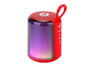 Coolsound Altavoz Bluetooth Light Boom 5W - Asa De Transporte - Efecto Luces Led - Color Rojo