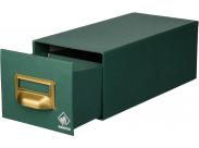 Mariola Fichero Carton Forrado En Geltex Nº2 Para 500 Fichas - Medidas 155X100X250Mm - Resistente Y Duradero - Color Verde