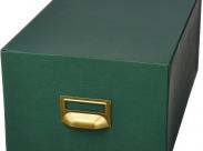 Mariola Fichero Carton Forrado En Geltex Nº4 Para 500 Fichas - Medidas 220X155X250Mm - Resistente Y Duradero - Color Verde