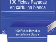 Mariola Pack De 100 Fichas Rayadas Nº1 Para Fichero - Medidas 95X65Mm - Color Blanco