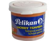 Pelikan Tempera Escolar Frasco 40Ml - Facil De Lavar - Ideal Para Actividades Escolares - Color Naranja